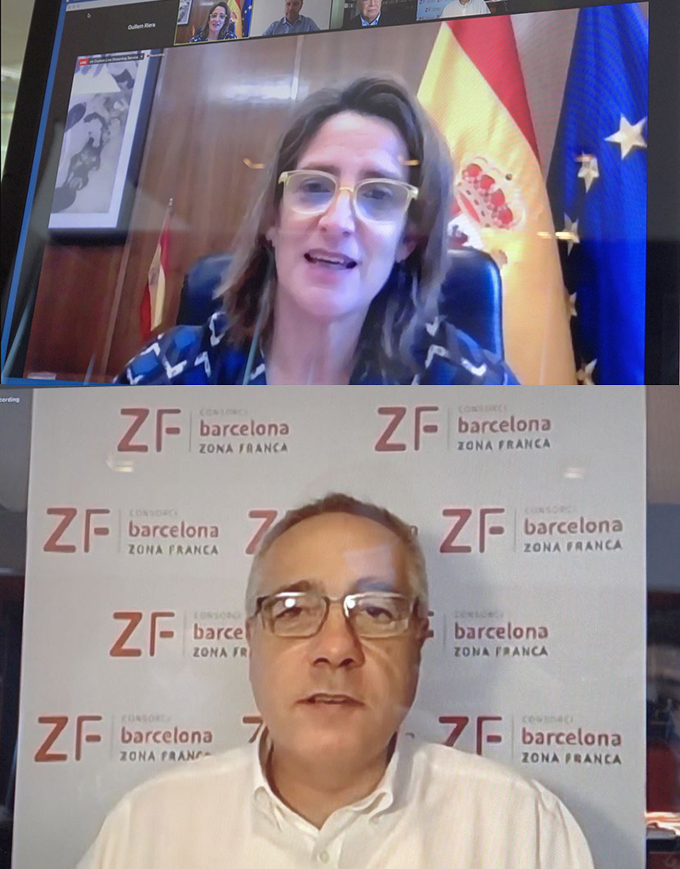 foto teresa ribera y pere navarro