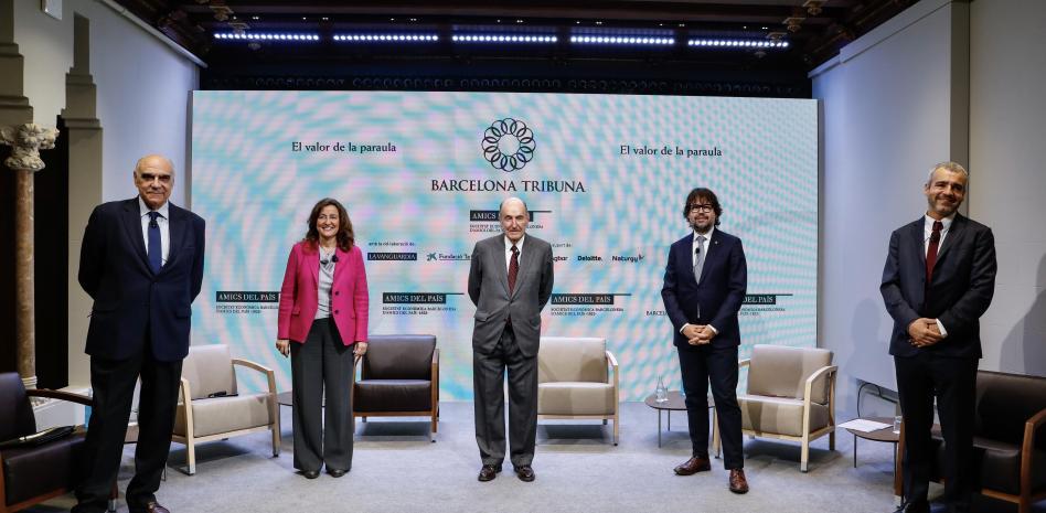 de izquierda a derecha: salvador alemany, mercè conesa, miquel roca i junyent, ricard font y maurici lucena Àlex garcia