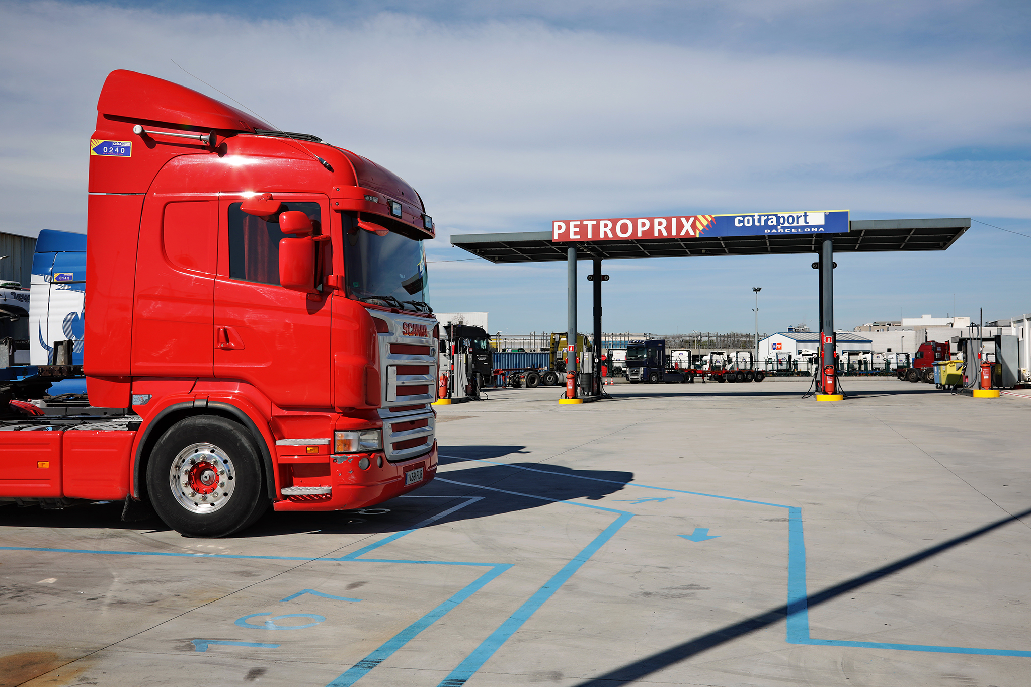 gasolinera truk port de barcelona