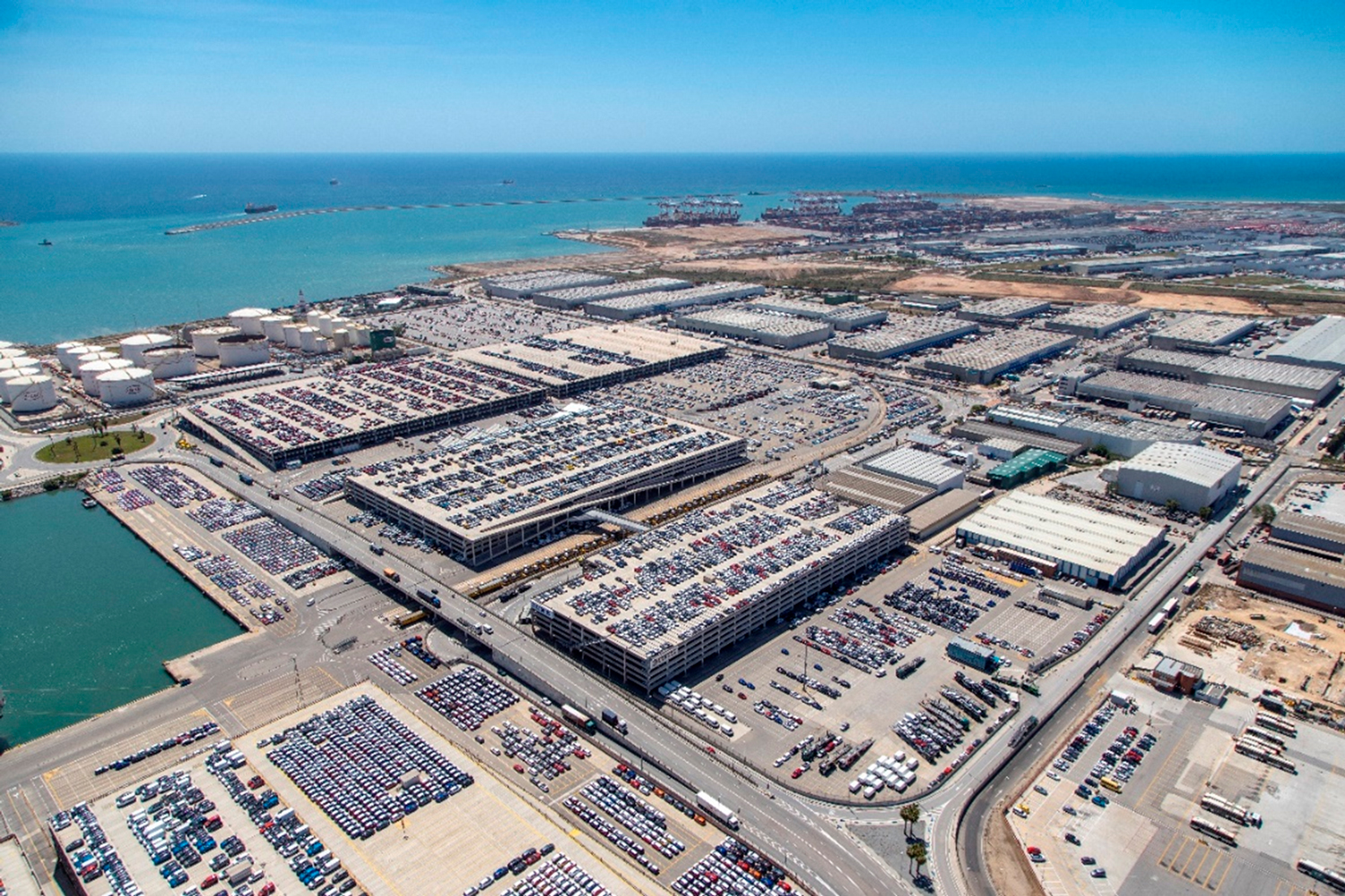 campa de vehículos del port de barcelona