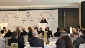 pere navarro durante su intervención en tribuna económica