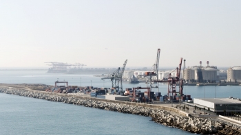 vista del muelle adosado