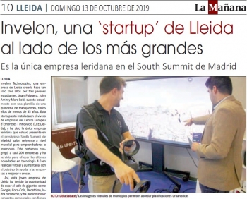 reportatge sobre invelon, única ‘startup’ de lleida en el south summit madrid 2019