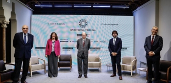 de izquierda a derecha: salvador alemany, mercè conesa, miquel roca i junyent, ricard font y maurici lucena Àlex garcia