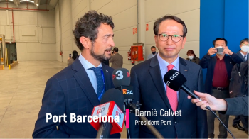 busan y port de barcelona estrechan lazos logísticos